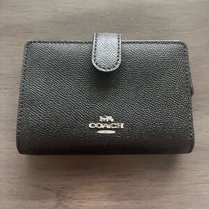 Coach Textured Black Leather Wallet